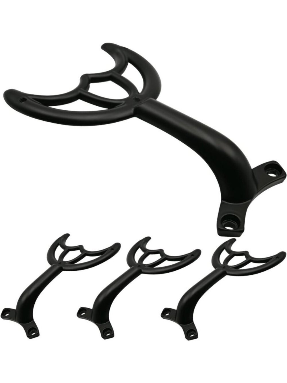 52" Ceiling Fan Blade Replacement Kit - 4 Black Blades & Mounting Brackets